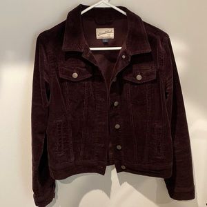Corduroy dark purple jacket. Perfect condition